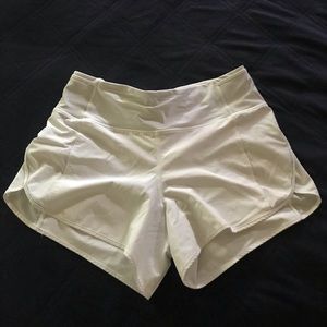 White lululemon shorts.